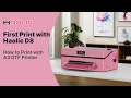 First Print with Haolic D8 | How to Print with A3 DTF Printer