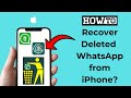 How to recover deleted whatsapp messages from iphone without backup