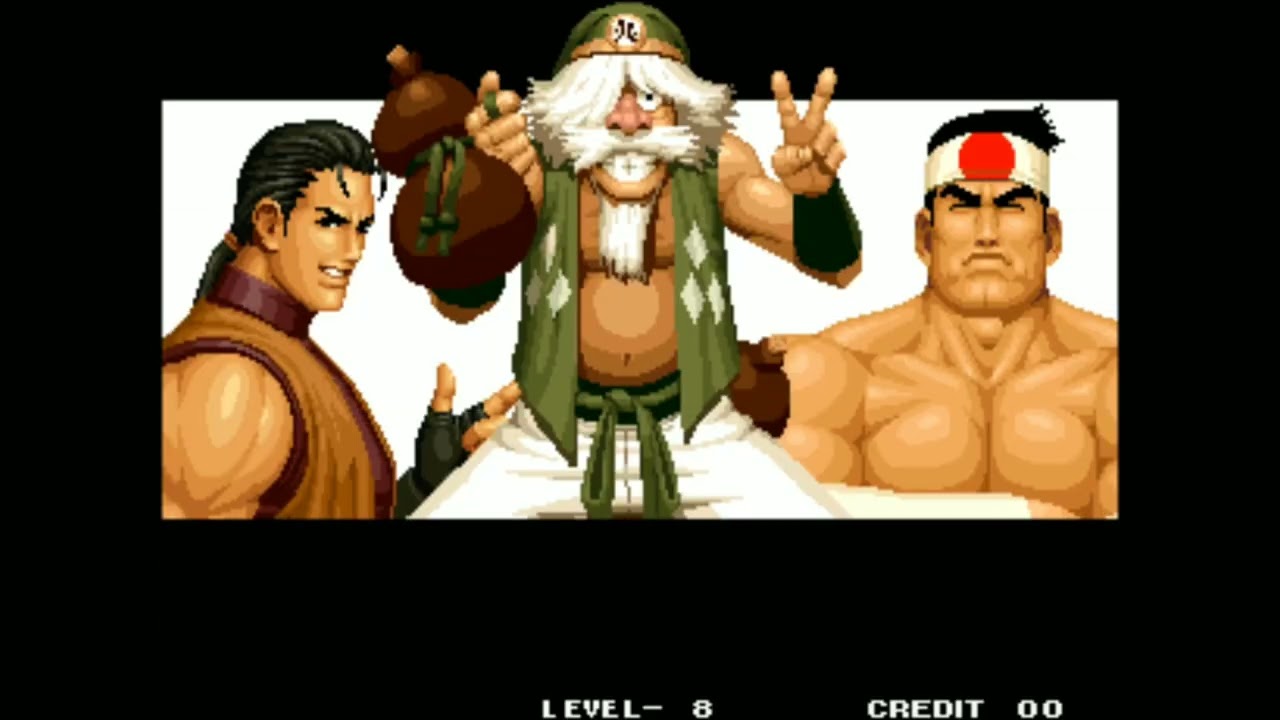 THE KING OF FIGHTERS 95 NEO GEO MVS ARCADE LEVEL 8 GORO DAIMON CHIN GENTSAI ROBERT GARCIA