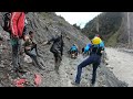 Dangerous landslide way ll manang ll ajm vlogs ll ns 200