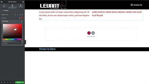 Text Editor Widget Explained in Elementor