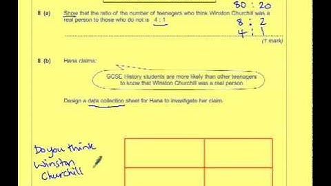 AQA Unit 1 Foundation June 2011 Question 8