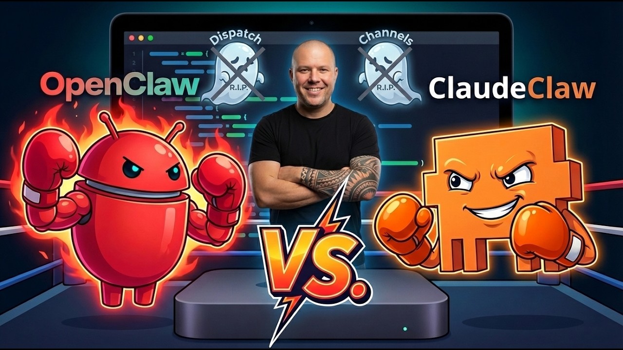 Dispatch и Channels бесполезны! OpenClaw vs ClaudeClaw - создаем агентские системы.