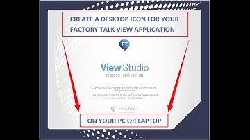 How to create FactoryTalk View ME application shortcut on the desktop