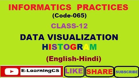 Data Visualization - Histogram || Class 12 ||  IP-065