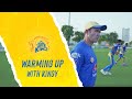 The 🦁 gearing up for the action | Warm up with Greg King