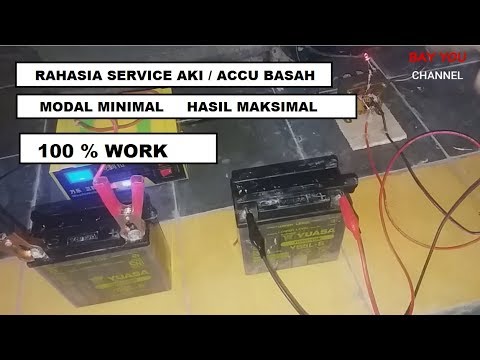Rahasia service AKI / ACCU basah soak ngedrop . 100% work