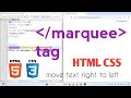 How to move text right to left Sliding text in HTML #coding #webdevelopment #html 