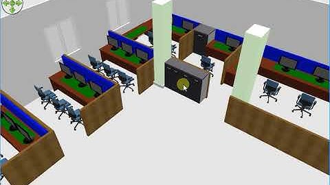 Interior Design Example: Computer Lab with open space