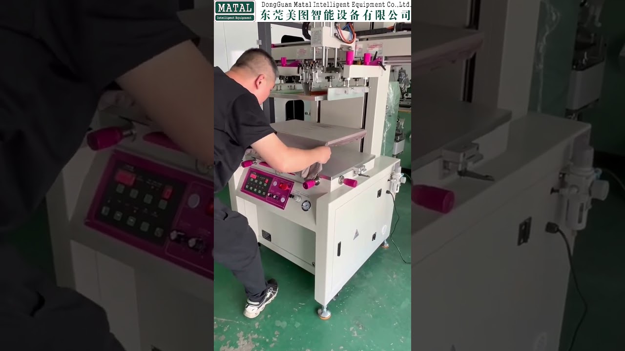 Large Size Semi Automatic Flat Screen Printing Machine 