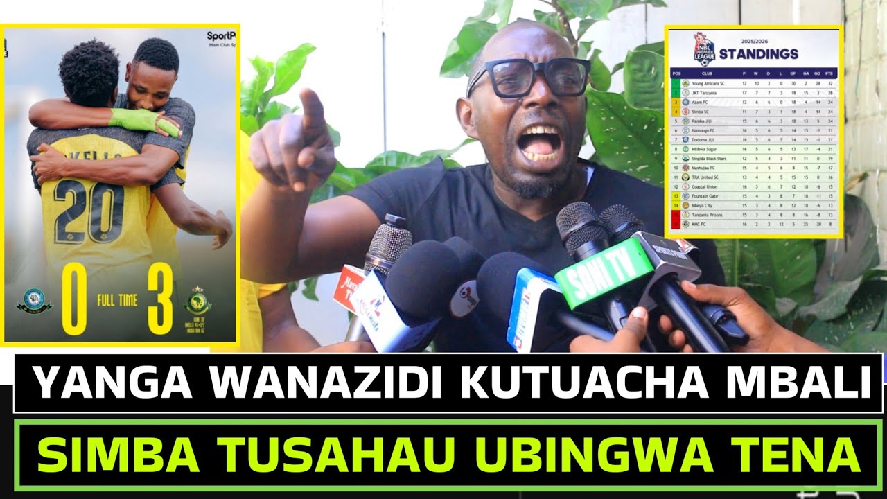 KISUGU:ACHARUKA YANGA KUONGOZA LIGI, YANGA WANAZIDI KUTUACHA MBALI SIMBA TUJIFUNZE KWA YANGA .