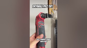 Quick and Easy Drywall Cutting Tip! #tools #drywall #toolbox #diy #tooltime