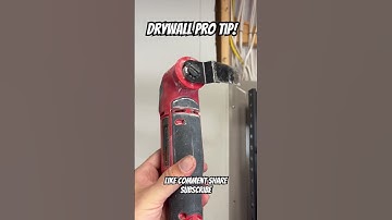 Quick and Easy Drywall Cutting Tip! #tools #drywall #toolbox #diy #tooltime