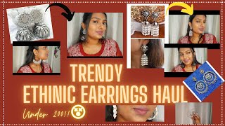Meesho Ethnic Earrings Haul | *TRENDY* earrings | Aditi Banik
