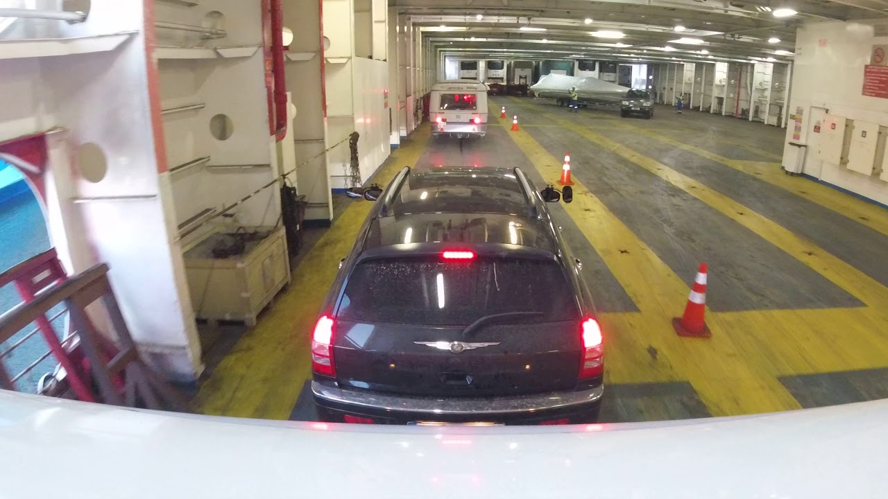 Boarding on Cruise Bonaria Grimaldi Lines Olbia to Livorno