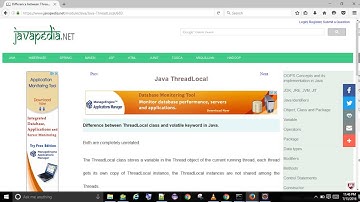 Difference between ThreadLocal class and volatile keyword in Java. | javapedia.net