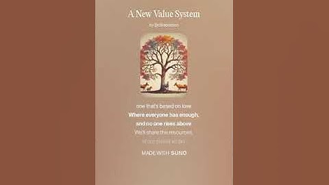 A New Value System (AI Song) by #Suno lyrics by Meta Llama 3.2 AI Artificial Intelligence