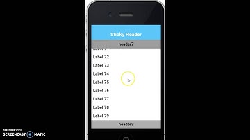 Sticky Headers for CodenameOne apps
