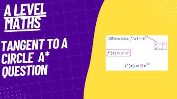 A* Tangent to a Circle Exam Questions - A Level Maths