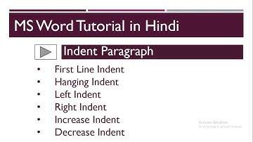 Indent mean | Indent Paragraph in MS Word in Hindi | MS Word 2016 | Part-80