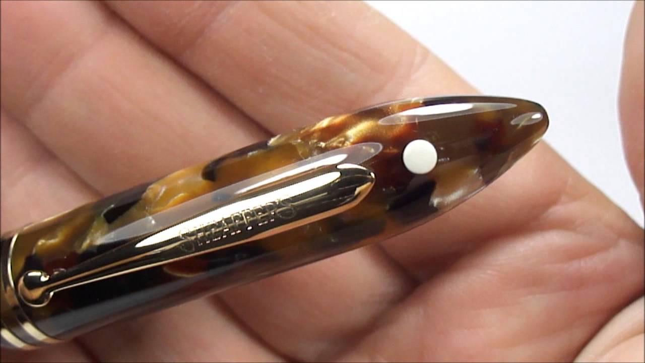 Sheaffer Balance Special Edition Amber Glow Fountain Pen - YouTube