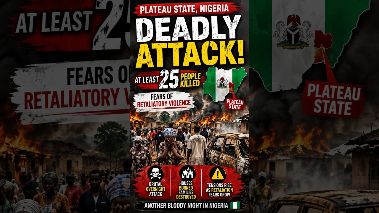 25+ Killed in Midnight Massacre — Nigeria's Plateau State Attacked AGAIN #Nigeria #Plateau #Man
