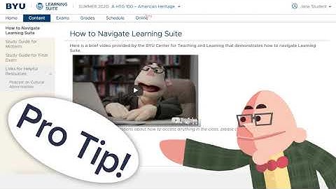 Student Introduction to BYU Learning Suite