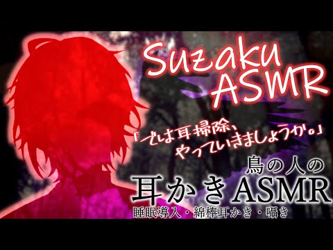 【耳かき ASMR】鳥の人が”あなたの為だけに”耳かきします。おくつろぎください/Binaural/Whispring/Ear Cleaning/睡眠導入/囁き/天鳥朱雀/Vtuber