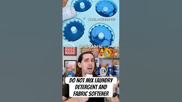 Do NOT Mix Detergent And Fabric Softener #laundry