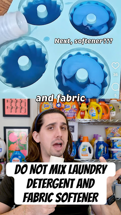 Do NOT Mix Detergent And Fabric Softener #laundry