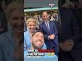 Rayan Cherki had one very important stop before lifting the FA Cup. 🤳🏆#RayanCherki #PrinceWilliam
