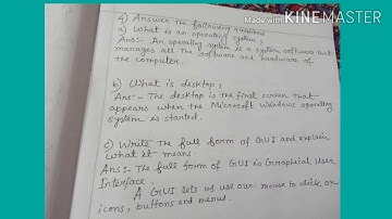 Class III Sub: Computer Chapter Number:2 Chapter Name: GUI Operating System-An Introduction, Topic: