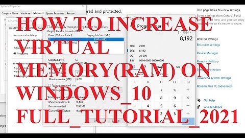 How to increase Virtual Memory(RAM) on Windows_10 Full_Tutorial_2021