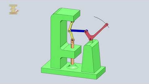 Slider-Crank Mechanism Of A Hand-Operated Press (Toggle-Lever Press)