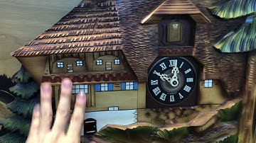 ĐỒNG HỒ CUCKOO MẶT TRANH GỖ 3D NHẬP ĐỨC