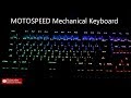 Motospeed mechanical keyboard ck101  gearbestcom