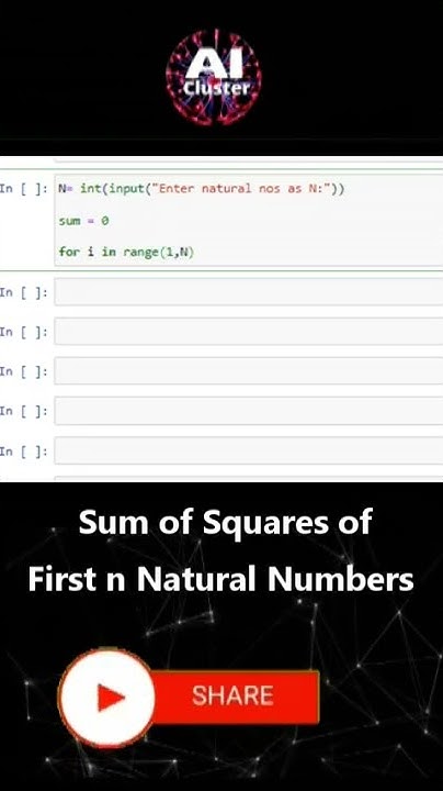 Sum of Squares of First N Natural Numbers in Python │ Python Program ...