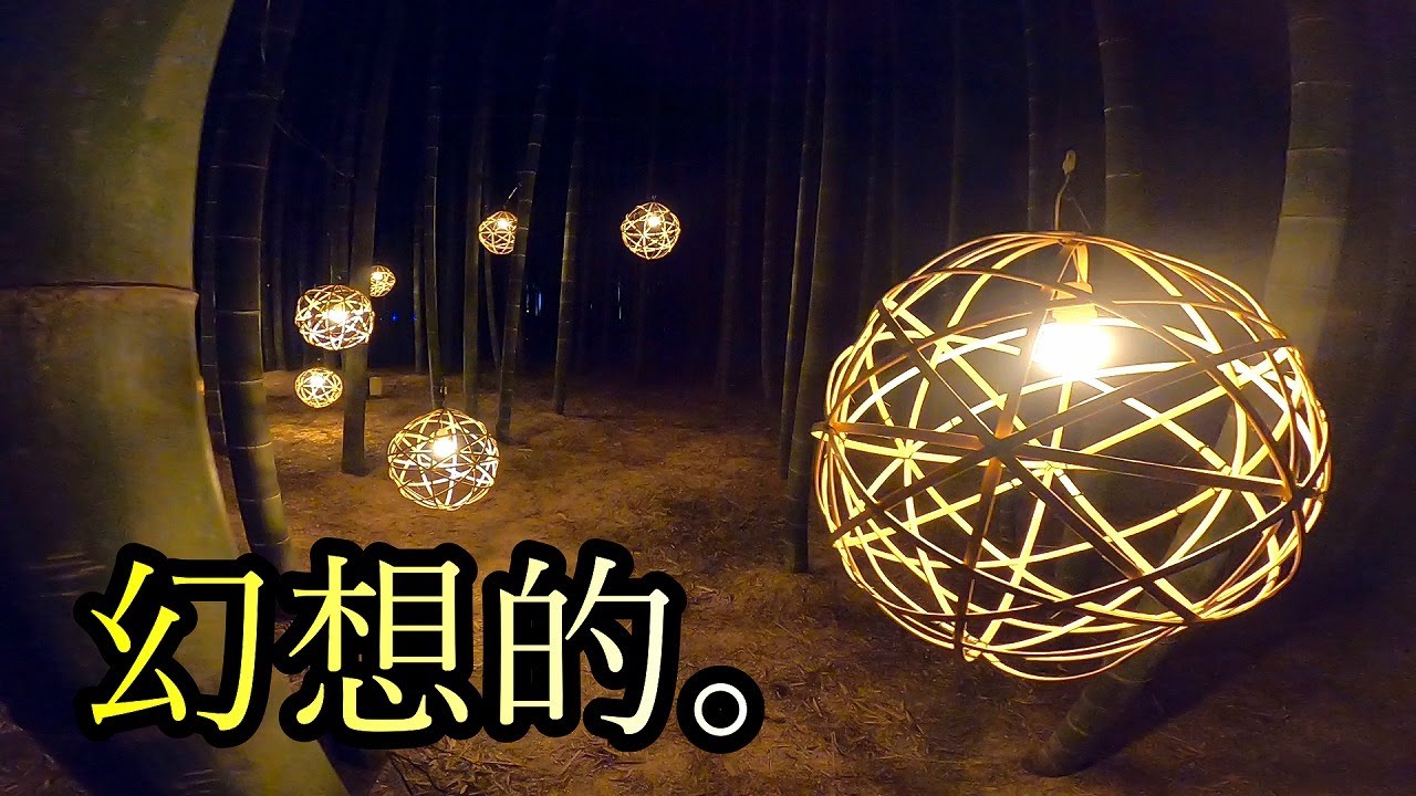 181 斬新！竹のイルミネーションが美しかった【若山農場】Innovative