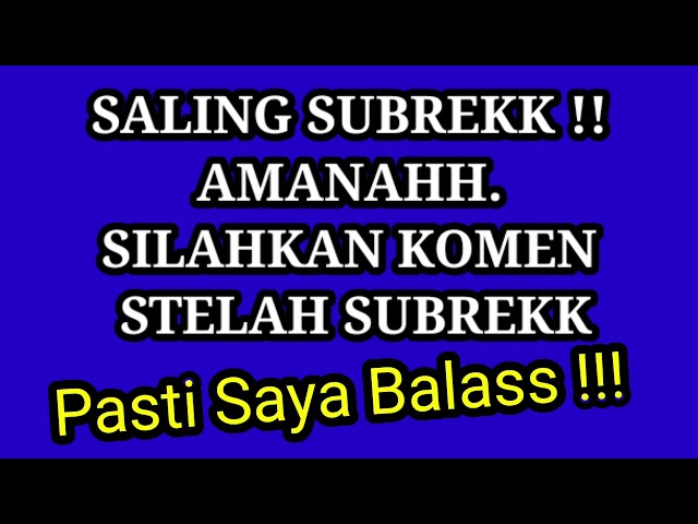 Saling SUBSCRIBE DI Channel Gudang Sound ID | SOUND EFFECT class=