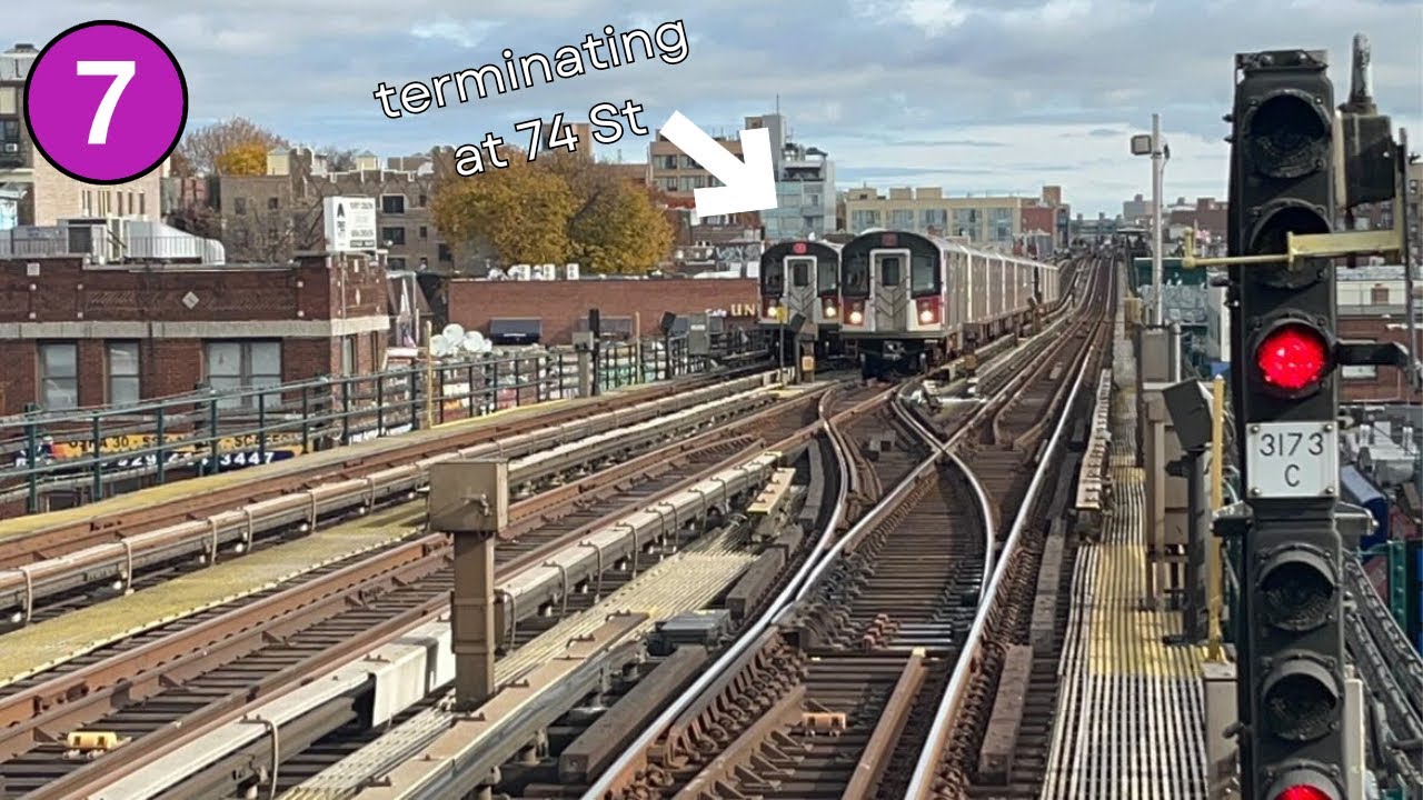 MTA New York City Subway: 7 train terminals 74 St Broadway arrived ...