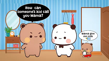 Unexpected 😳| Someone Kid call Bubu as Mama | BUBU DUDU Cuties | bubududu | peachgoma |milkmochabear