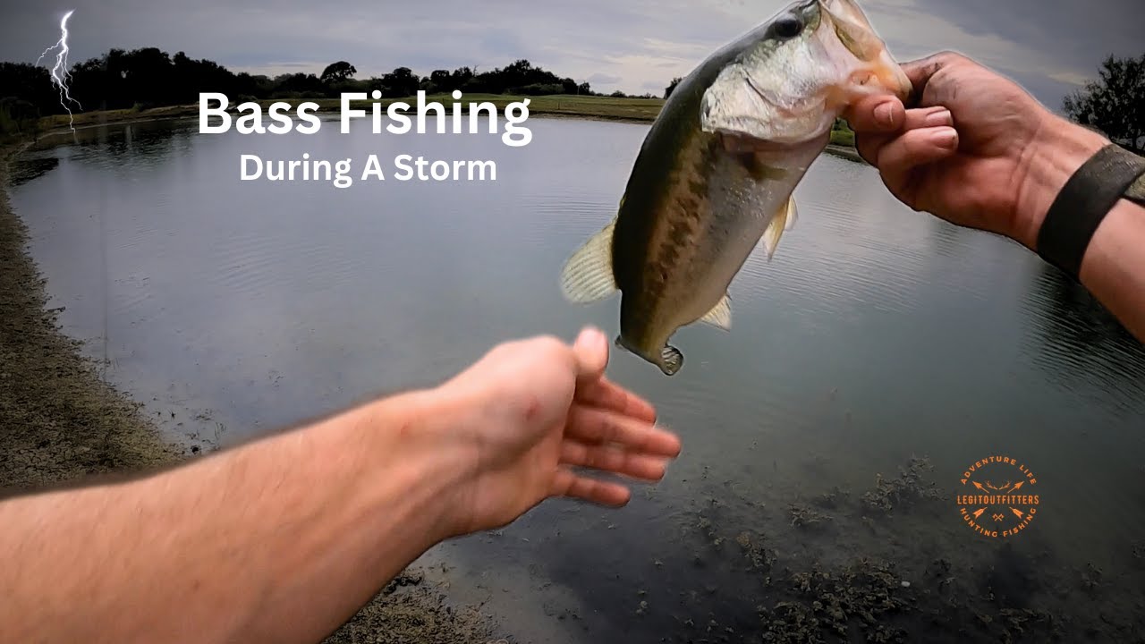 Bass Fishing During A Storm