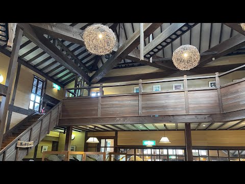刺しゅうカフェECRU展示会会場「木の家・珈琲館」