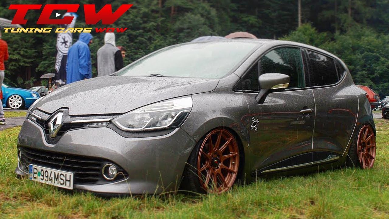korting Zegevieren hart Renault Clio 4 Bagged on JR11 Rims Tuning Project by Mishi Msh - YouTube