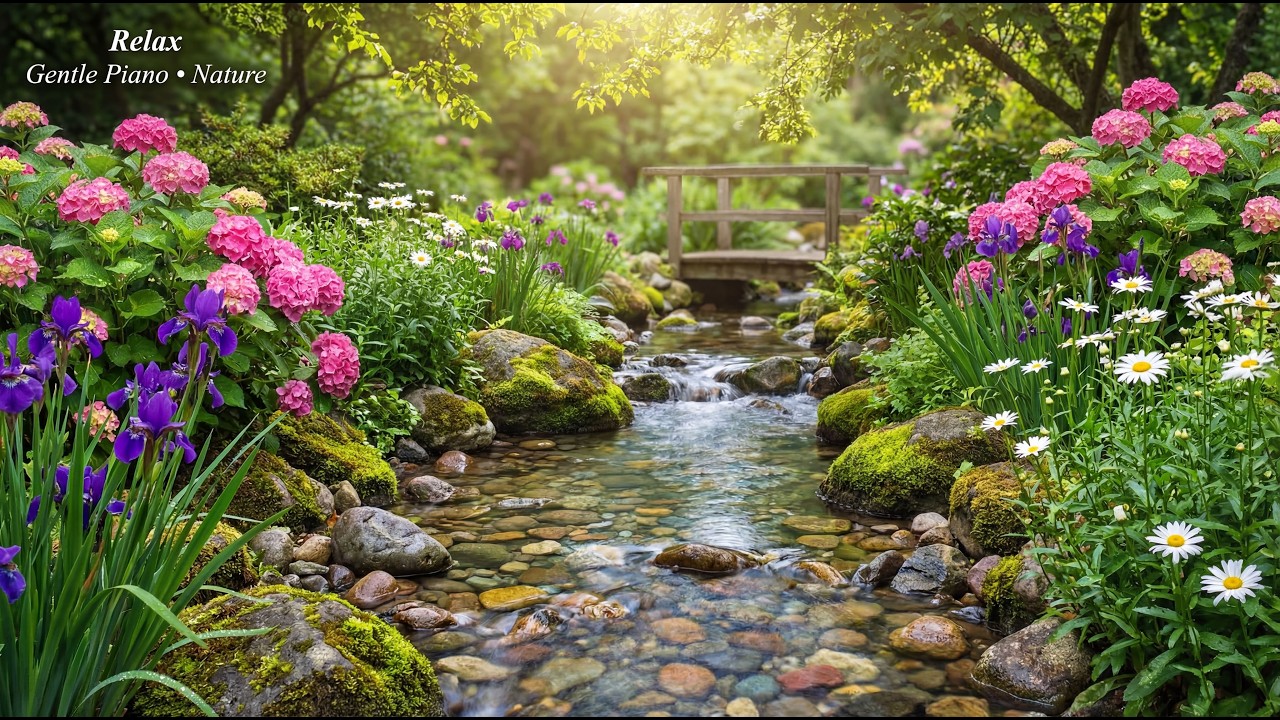 Gentle Piano Music 🌿 Relaxing Music & Beautiful Nature Scenery, Stress ...