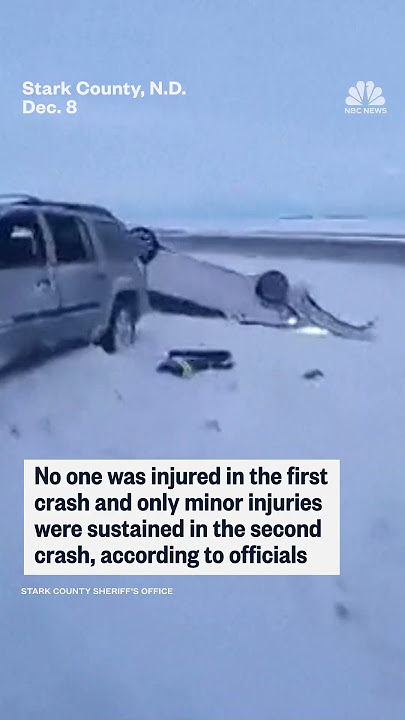 A deputy was almost hit by a highway rollover while responding to an earlier crash in North Dakota