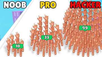 NOOB vs PRO vs HACKER in Hand Stack 3D