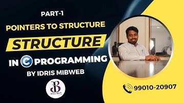 Structures  part-1| pointers to  structures  | array  of structures  by Idris Mibweb