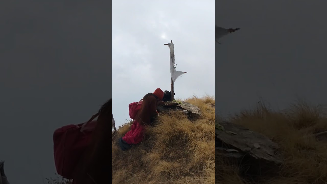 Kids Praying for the good Weather at the Top of Buki. Dhorpatan