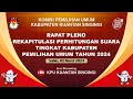REKAPITULASI HASIL PEROLEHAN SUARA TINGKAT KAB. KUANTAN SINGINGI PEMILU TAHUN 2024 01 Maret 2024